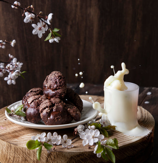 Cracked Gluten Free Chocolate Biscuits