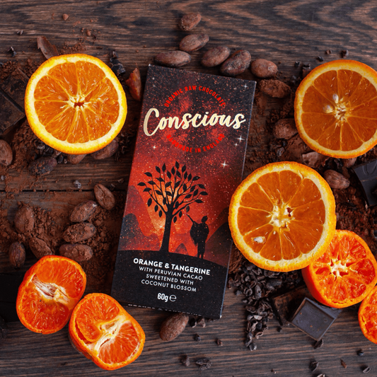 Orange and Tangerine 60g - Conscious Chocolate